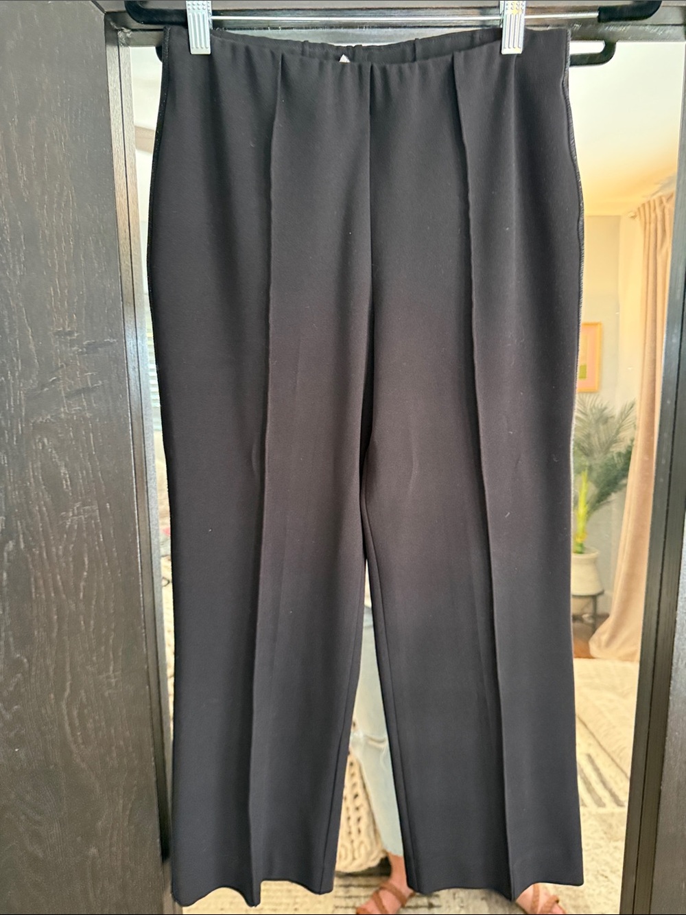Vince Camuto Black Pull-On Cropped Dress Pants